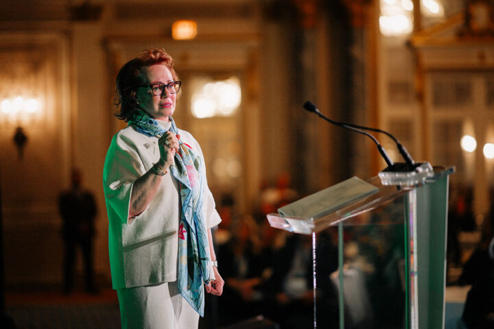 Arlene Dickinson gives a keynote address at the Summit