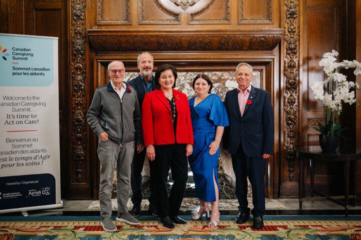 Azrieli Foundation's CEO Naomi Azrieli with board members and CCCE's Liv Mendelsohn